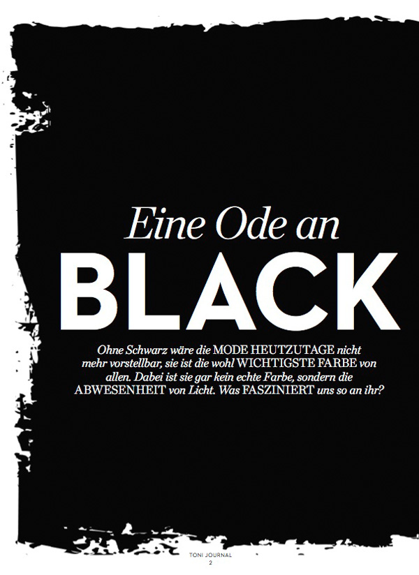 Eine Ode an Black, Trendfarbe Schwarz